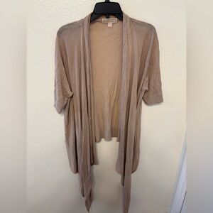 MICHAEL Michael Kors Beige Open Front Cardigan
